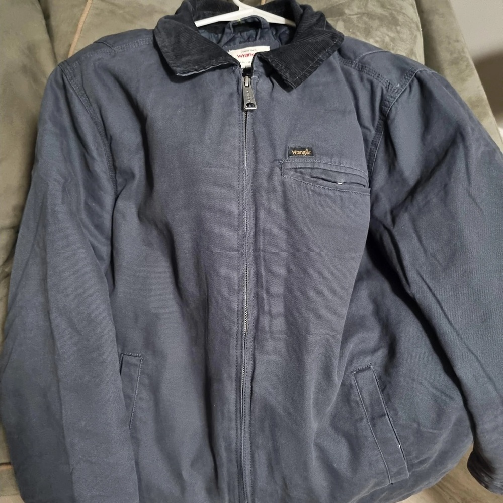 NWT Costco Viral TikTok Wrangler Canvas Work Jacket MEDIUM black
